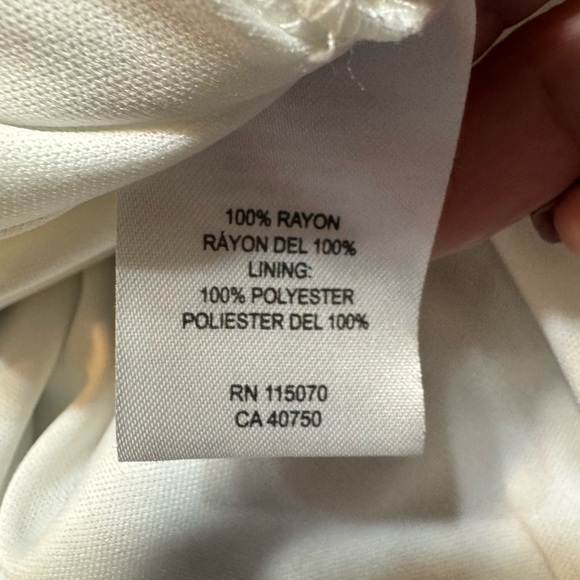 Nina Leonard women’s medium lined dress. Black/ white - Picture 8 of 11